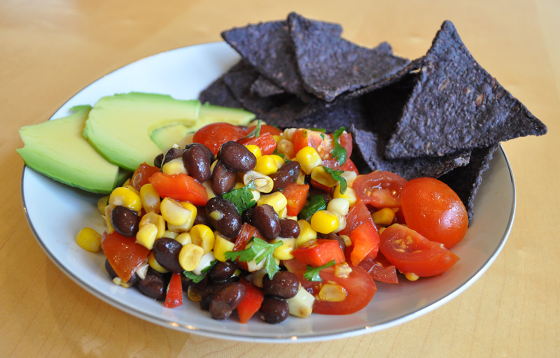 Corn, Black Bean, and Tomato Salsa